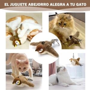 juguete para gatos pajaro volador